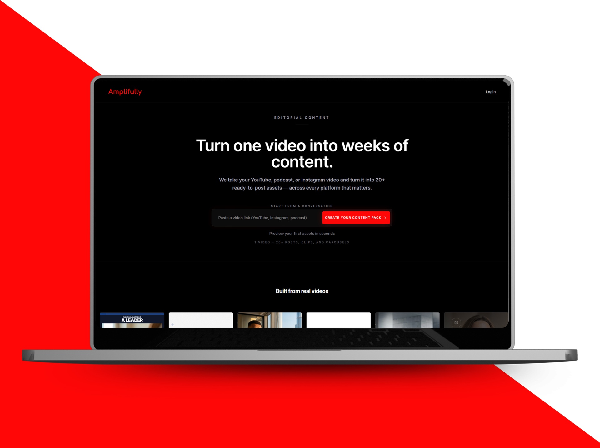 amplifully — AI video-to-content platform