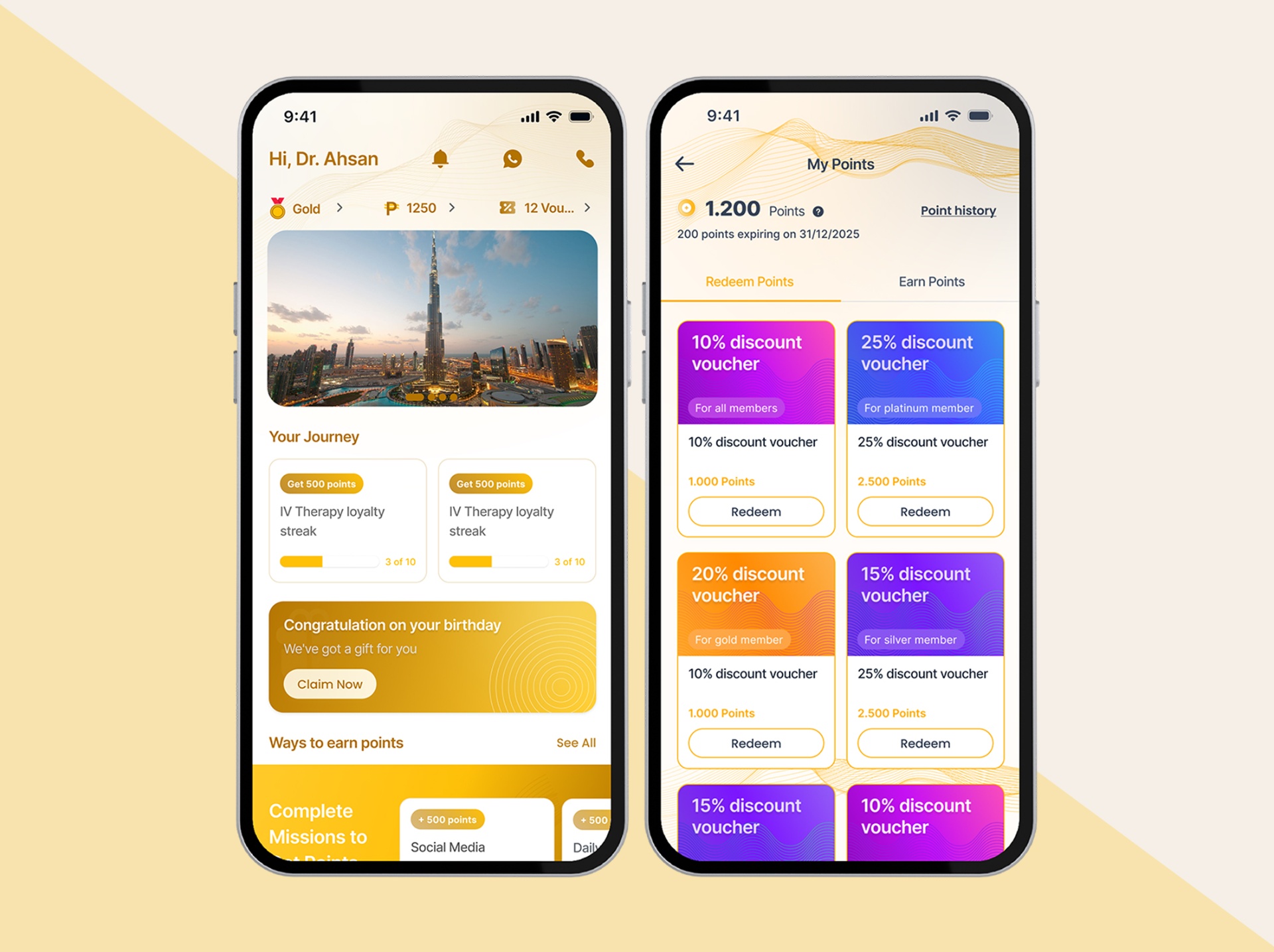 clinic loyalty app — Skincare loyalty platform