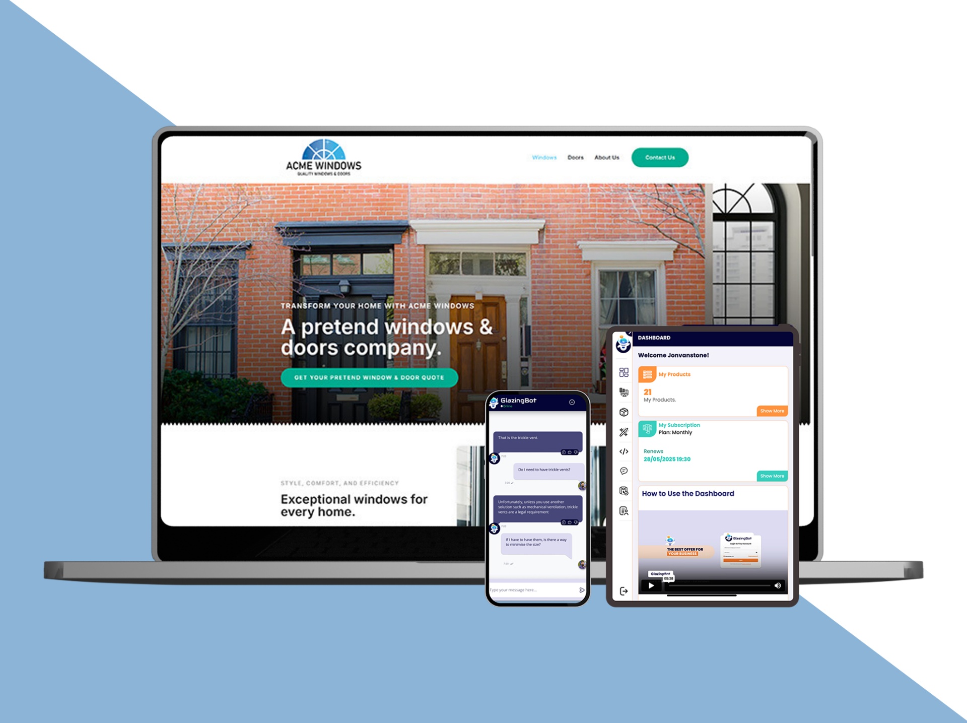 Glazing AI chatbot case study